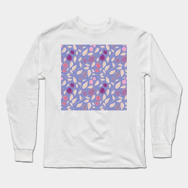 Fowers Art Pattern Long Sleeve T-Shirt by Socity Shop